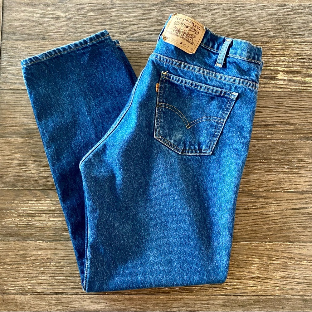 Levi’s 505 Men’s Jeans 40/30 Blue Regular Fit Straight Leg EUC Casual Chore Work